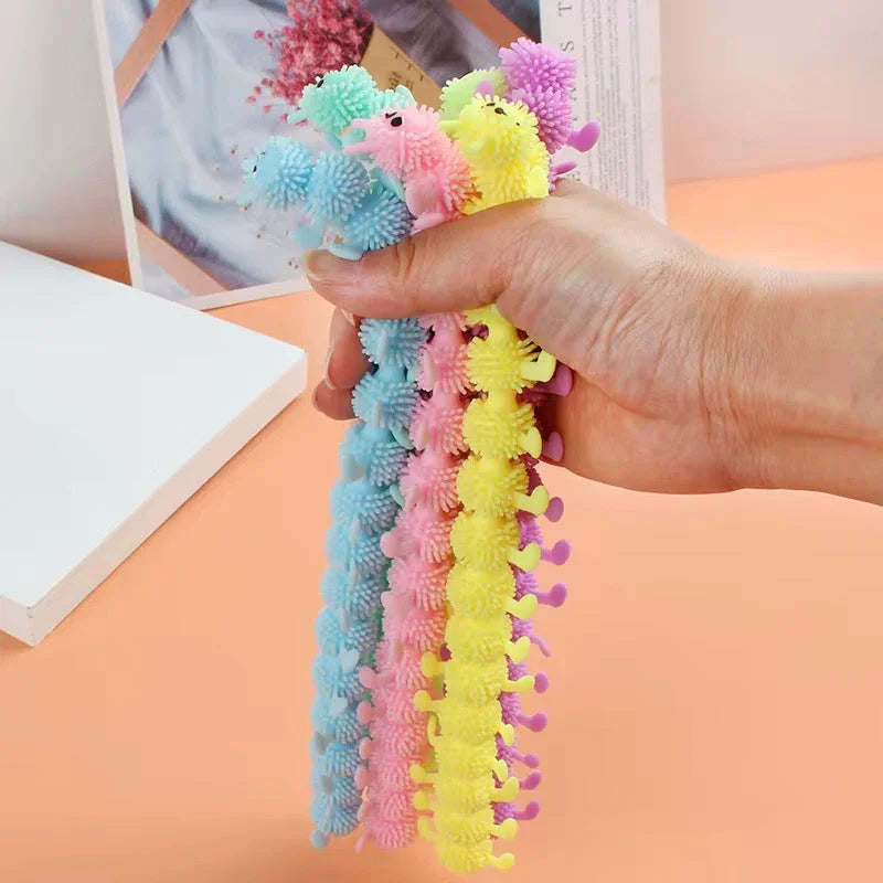 caterpillar toy is designed to provide a bumpy and tactile experience, making it perfect for sensory play.