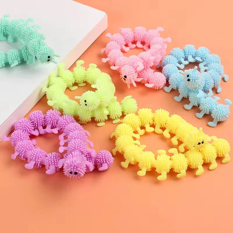 caterpillar toy is designed to provide a bumpy and tactile experience, making it perfect for sensory play.