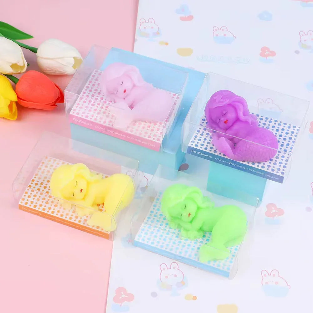 3D mermaid squishy mochi Stress Fidgets Squeeze stress relief Squishy