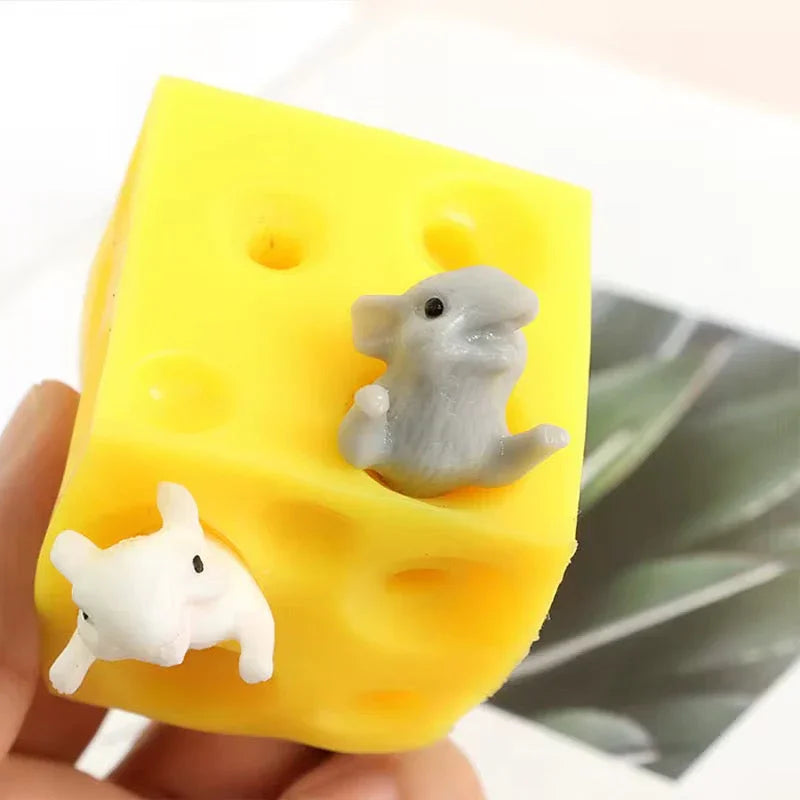 Stress Ball Cheese and mouse fidget toy!
