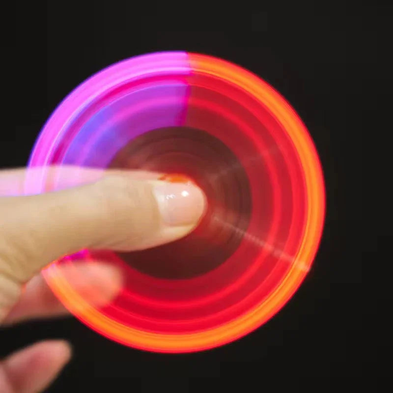 Light up led pen fidget spinner