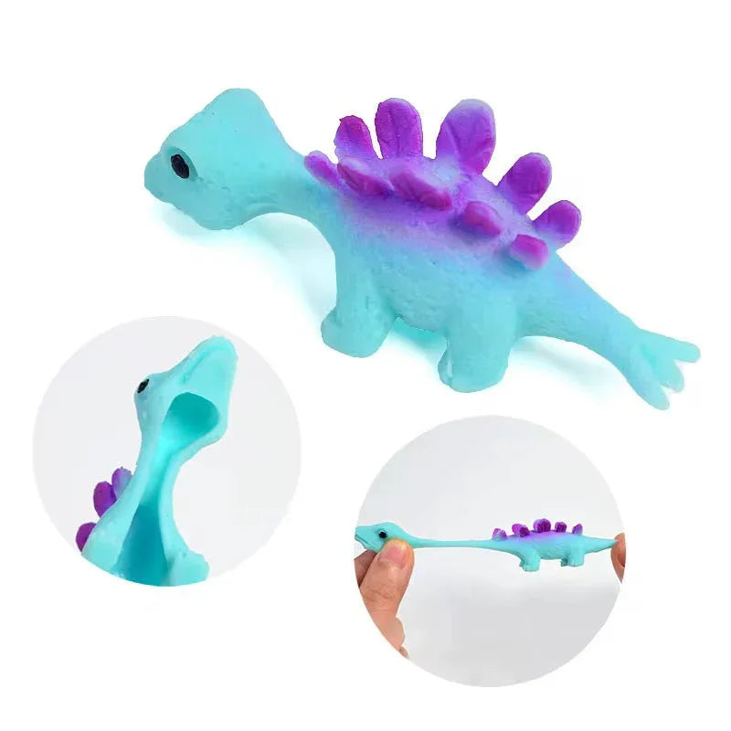 Flying sling shot Dino toy 4pieces