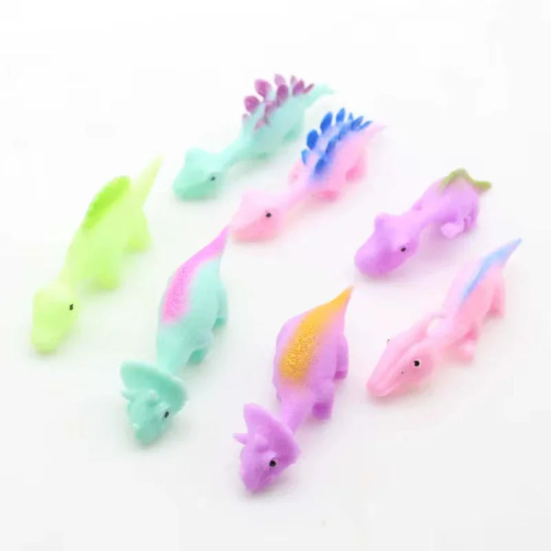 Flying sling shot Dino toy 4pieces
