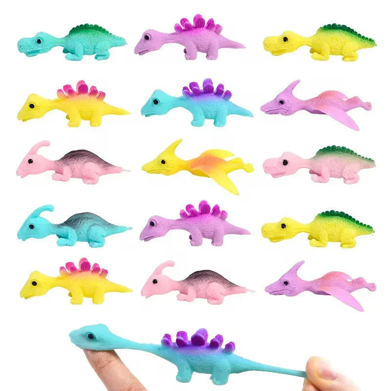Flying sling shot Dino toy 4pieces