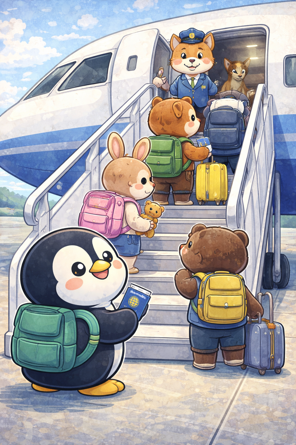 Percy at the airport social story